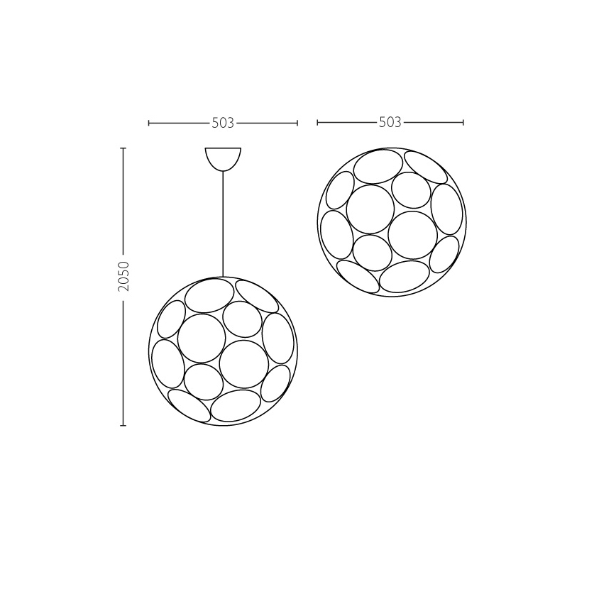 Philips - Κρεμαστό φως οροφής E27/60W/230V