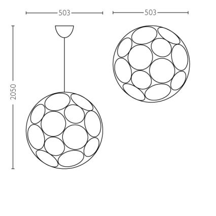 Philips - Κρεμαστό φως οροφής E27/60W/230V