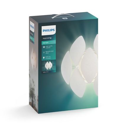 Philips 40963/31/PN - Φως τοίχου MYLIVING CHIFFON 1xE27/60W/230V