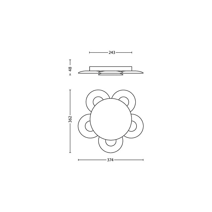 Philips 40970/48/16 -  Dimmable Φως οροφής LED VAGA LED/15W/230V