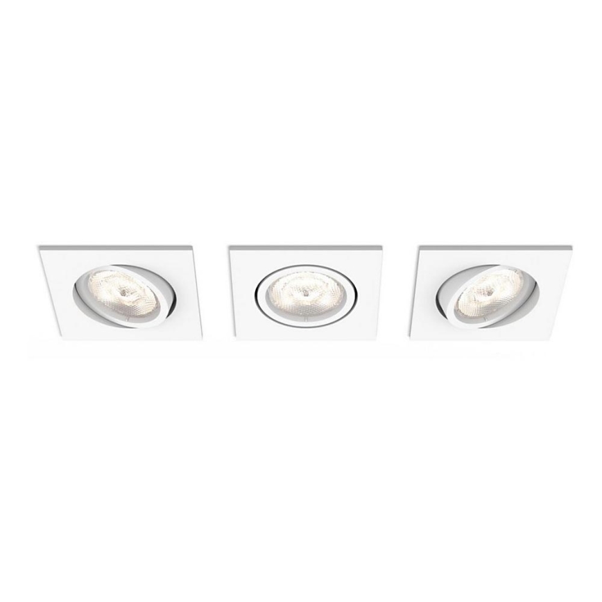 Philips 50123/31/P0 - ΣΕΤ 3x Κρεμαστό φως οροφής dimmer LED MYLIVING CASEMENT LED/4,5W/230V