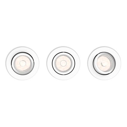 Philips - ΣΕΤ 3x Χωνευτό φως 1xGU10/5,5W/230V