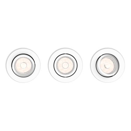 Philips - ΣΕΤ 3x Χωνευτό φως 1xGU10/5,5W/230V