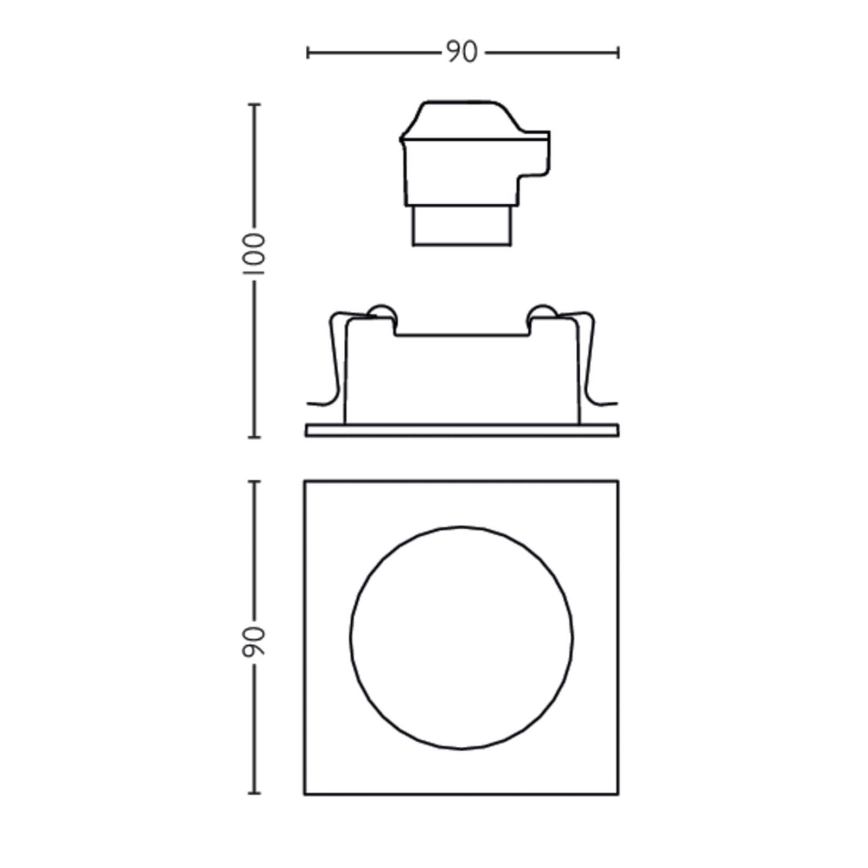 Philips 50191/87/PN - Χωνευτό φως MYLIVING ENNEPER 1xGU10/5,5W/230V