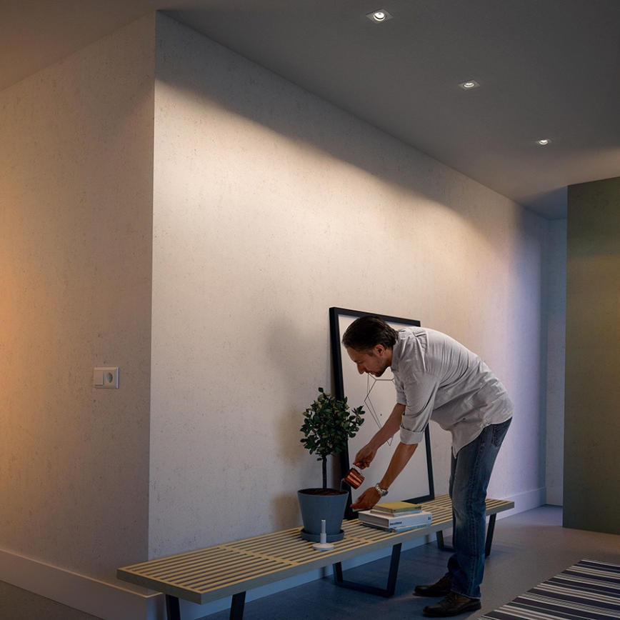 Philips - Σετ 3x χωνευτό φωτιστικό οροφής 1xGU10/5,5W/230V