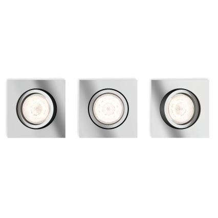 Philips  50393/11/P0 - ΣΕΤ 3x Κρεμαστό φως οροφής dimmer LED SHELLBARK LED/4,5W/230V