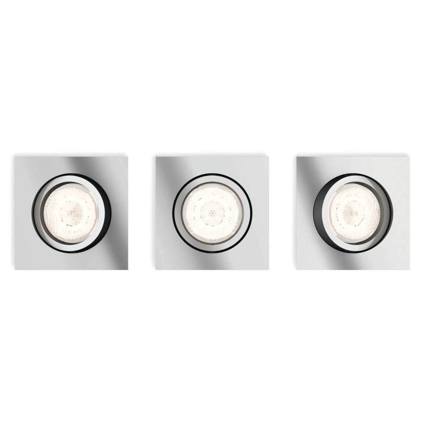 Philips  50393/11/P0 - ΣΕΤ 3x Κρεμαστό φως οροφής dimmer LED SHELLBARK LED/4,5W/230V
