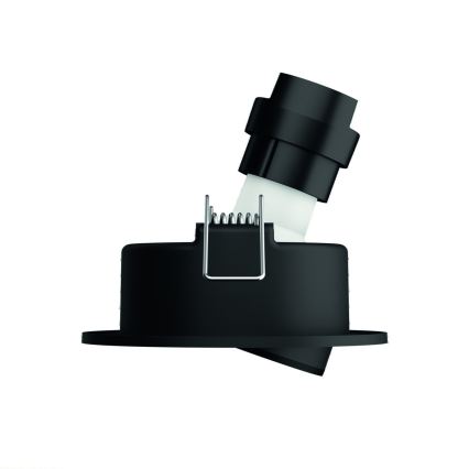 Philips - Σετ 3x LED RGBW ρυθμιζόμενο χωνευτό φωτιστικό οροφής 1xGU10/4,8W/230V ματ χρώμιο + τηλεχειριστήριο