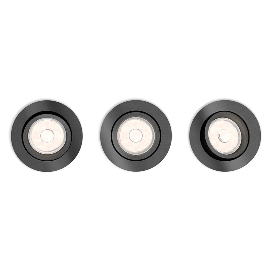 Philips - ΣΕΤ 3x Χωνευτό φως 1xGU10/5,5W/230V