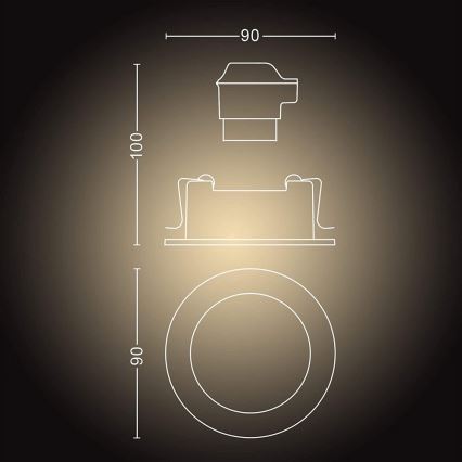 Philips - LED Φως dimmer Hue 1xGU10/5W/230V