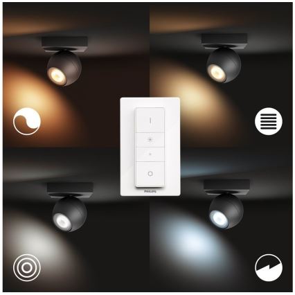 Philips - LED Dimming φωτιστικό σποτ Hue BUCKRAM 1xGU10/5W/230V