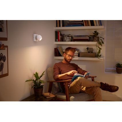 Philips - Ρυθμιζόμενο LED φωτιστικό σημείου Hue BUCKRAM 1xGU10/5W/230V με τηλεχειριστήριο