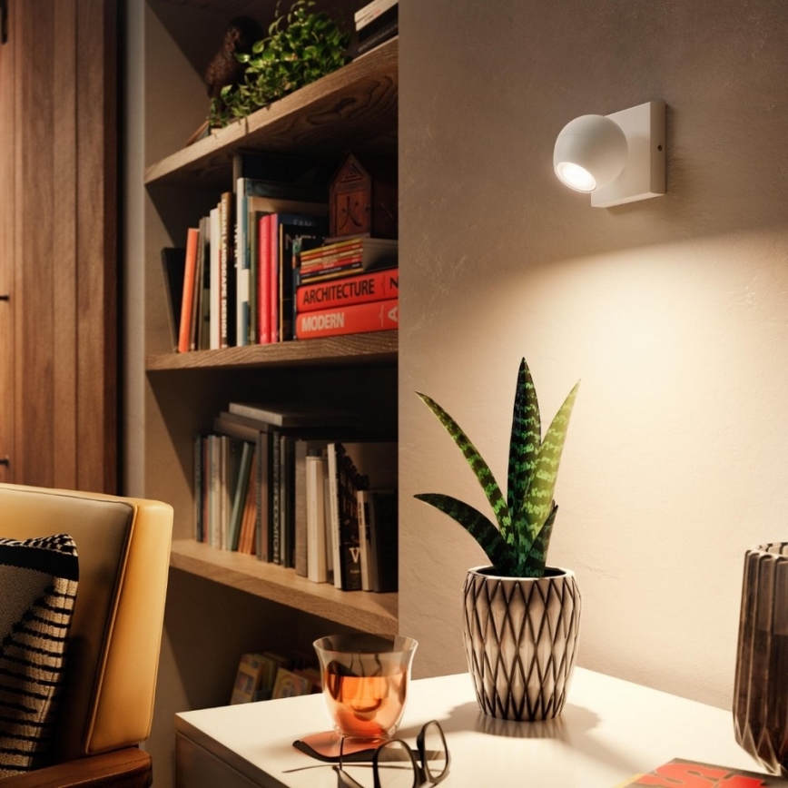 Philips - Ρυθμιζόμενο LED φωτιστικό σημείου Hue BUCKRAM 1xGU10/5W/230V με τηλεχειριστήριο