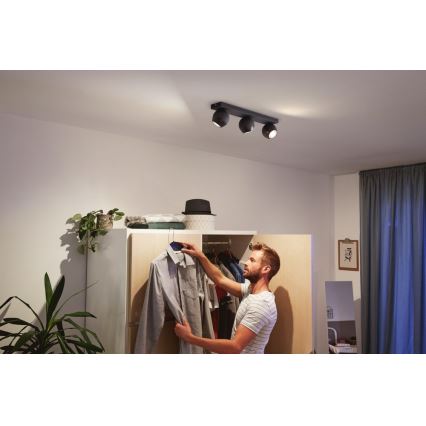 Philips - LED Dimming φωτιστικό σποτ Hue BUCKRAM 3xGU10/5W/230V