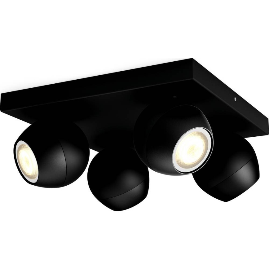 Philips - Ρυθμιζόμενο LED φωτιστικό σημείου Hue BUCKRAM 4xGU10/5W/230V με τηλεχειριστήριο