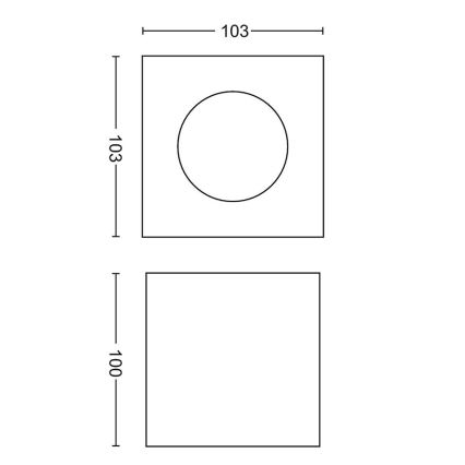 Philips - Φωτιστικό σποτ Dimming LED 1xLED/4,5W/230V