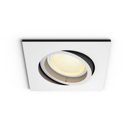 Philips - LED RGB Χωνευτό φωτιστικό οροφής dimming Hue CENTURA 1xGU10/5,7W/230V