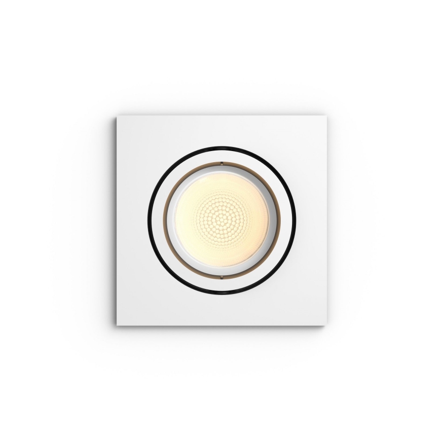 Philips - LED RGB Χωνευτό φωτιστικό οροφής dimming Hue CENTURA 1xGU10/5,7W/230V