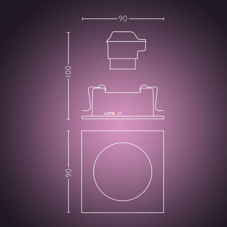 Philips - LED RGBW Κρεμαστό φωτιστικό οροφής dimming Hue CENTURA 1xGU10/5,7W/230V