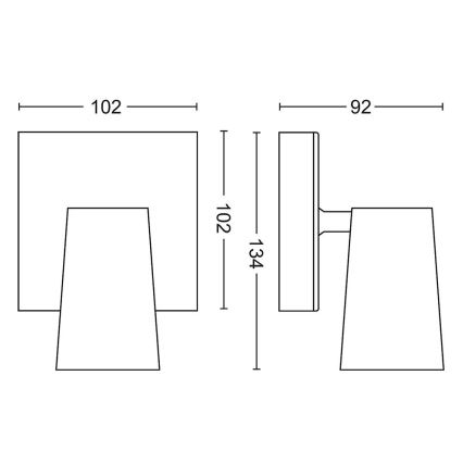 Philips - Φωτιστικό σποτ 1xGU10/5,5W/230V