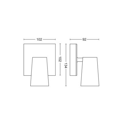 Philips - Φωτιστικό σποτ 1xGU10/5,5W/230V