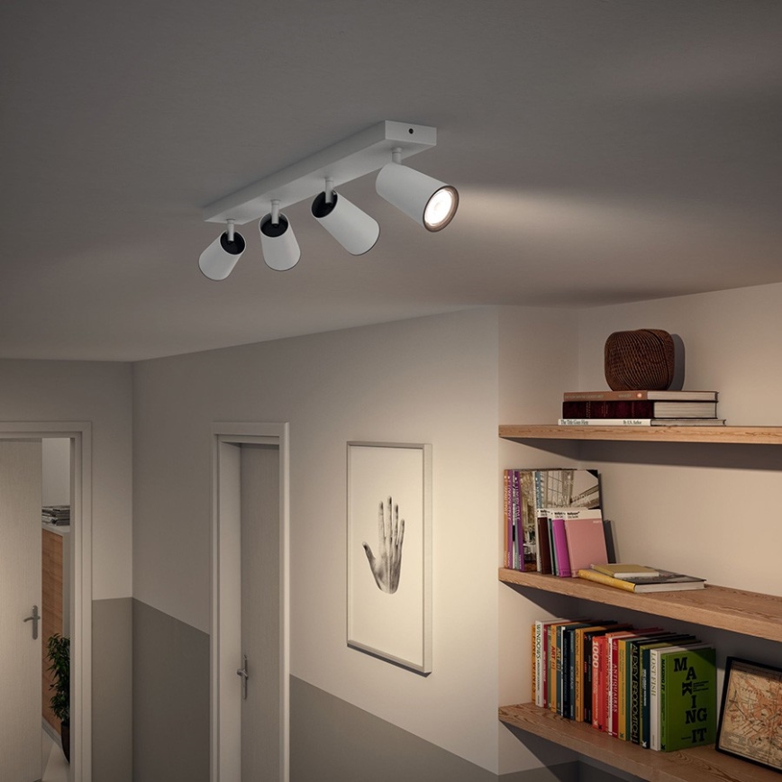 Philips - Φωτιστικό σποτ 4xGU10/5,5W/230V