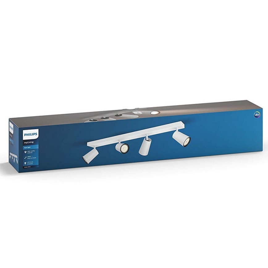 Philips - Φωτιστικό σποτ 4xGU10/5,5W/230V
