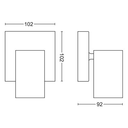 Philips - Φωτιστικό σποτ 1xGU10/5,5W/230V