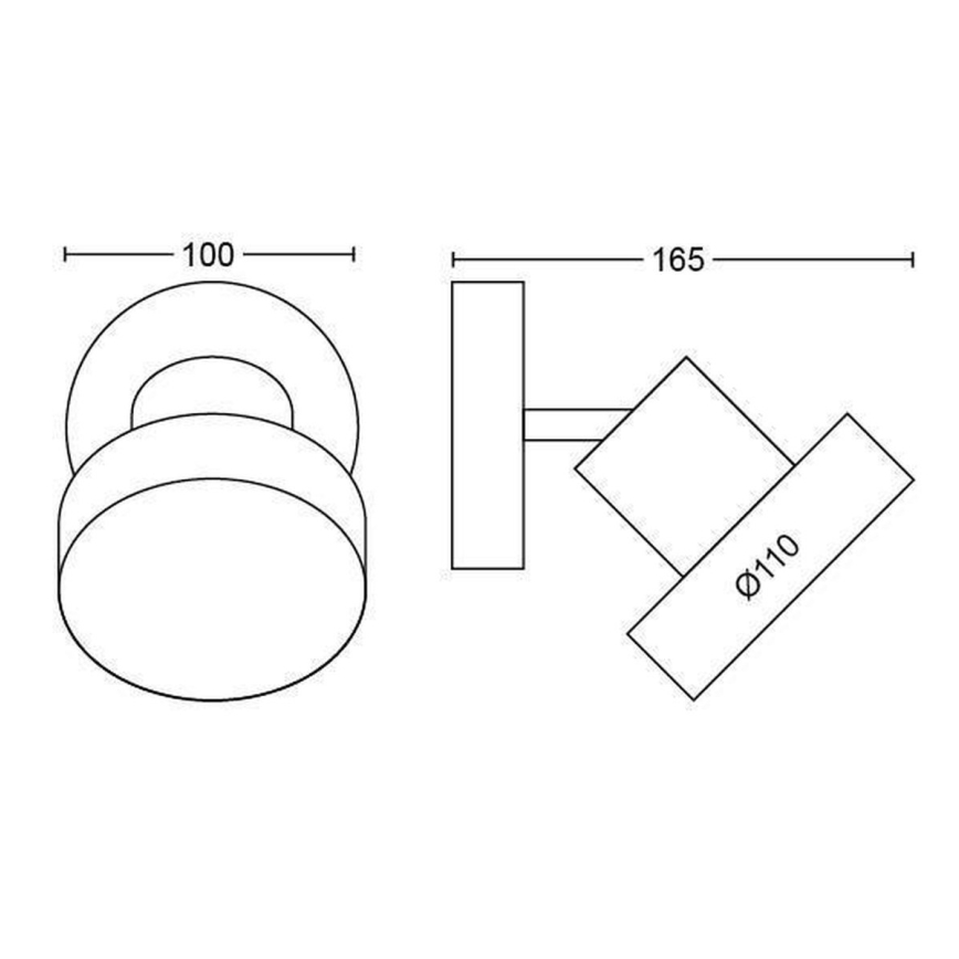 Philips 50601/30/P0 - LED Σποτ BUKKO LED/4,5W/230V