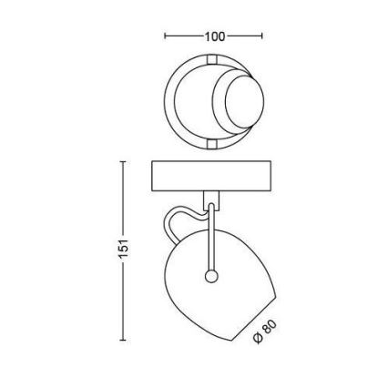 Philips 50611/31/P0 - LED Σποτ RIVANO LED/4,3W/230V