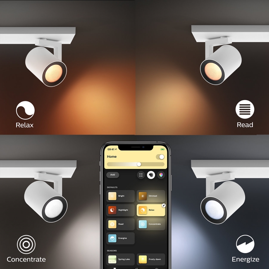 Philips - LED RGBW Dimmable σποτ Hue ARGENA 2xGU10/5,7W/230V