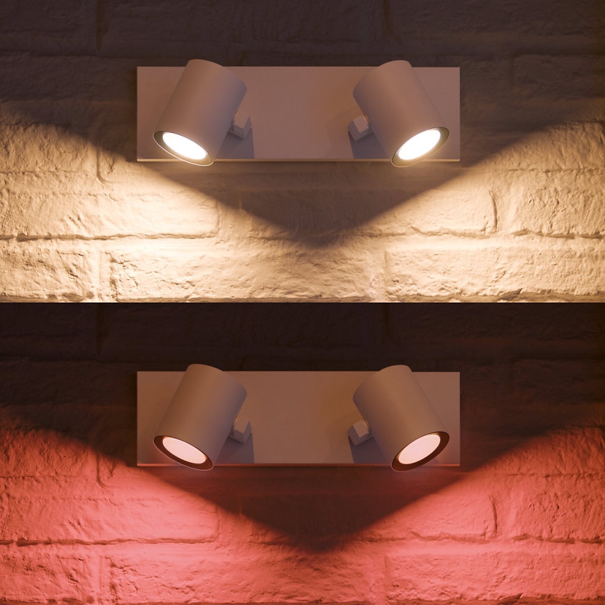 Philips - LED RGBW Dimmable σποτ Hue ARGENA 2xGU10/5,7W/230V