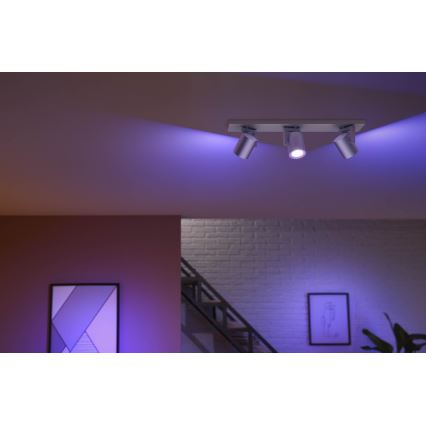 Philips - LED RGBW Dimmable σποτ Hue ARGENA 3xGU10/5,7W/230V