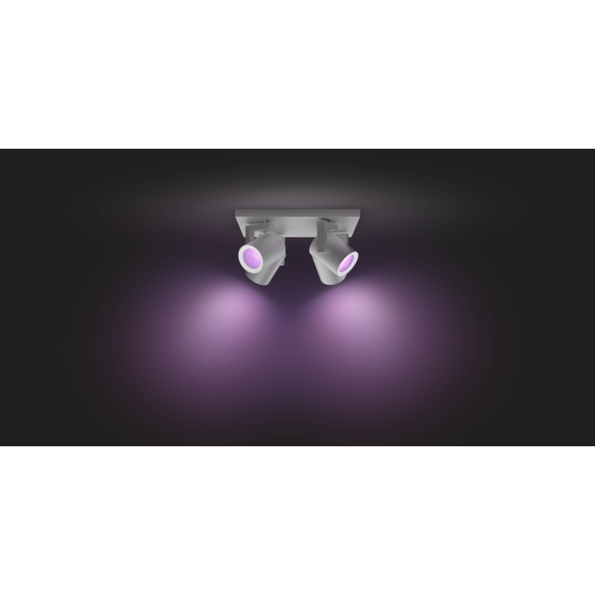 Philips - LED RGBW Dimmable σποτ Hue ARGENA 4xGU10/5,7W/230V