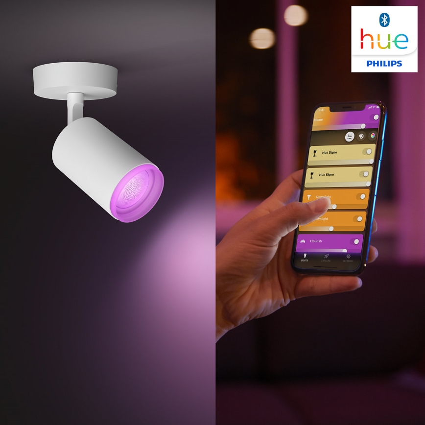 Philips - LED RGBW Dimmable σποτ Hue FUGATO 1xGU10/5,7W/230V