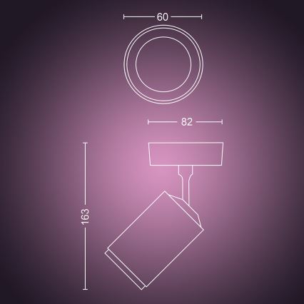 Philips - LED RGBW Dimmable σποτ Hue FUGATO 1xGU10/5,7W/230V
