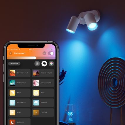 Philips - LED RGBW Dimmable σποτ Hue FUGATO 2xGU10/5,7W/230V