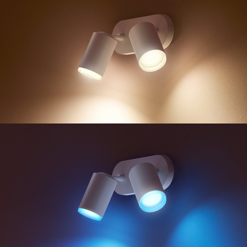 Philips - LED RGBW Dimmable σποτ Hue FUGATO 2xGU10/5,7W/230V