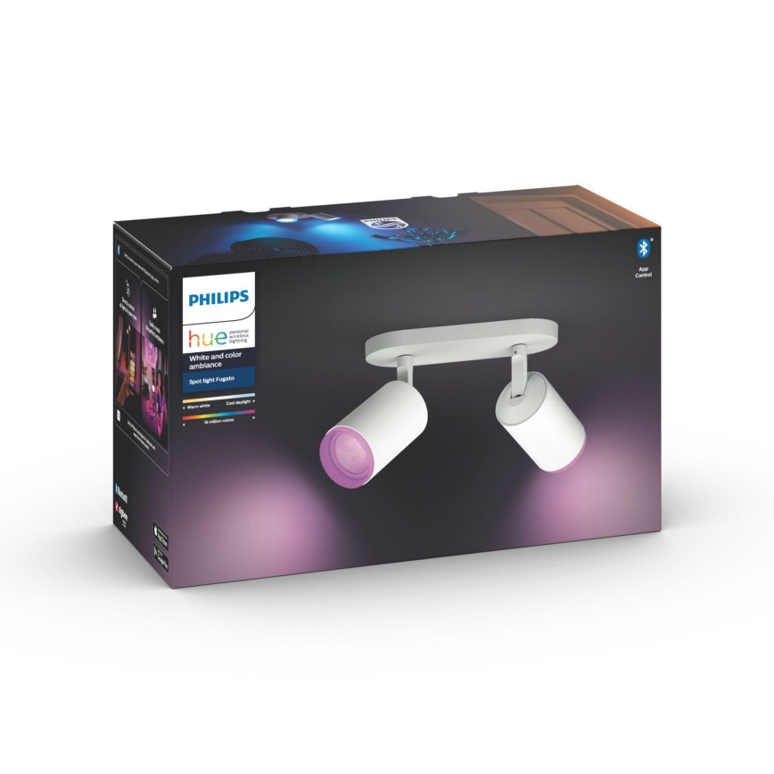 Philips - LED RGBW Dimmable σποτ Hue FUGATO 2xGU10/5,7W/230V