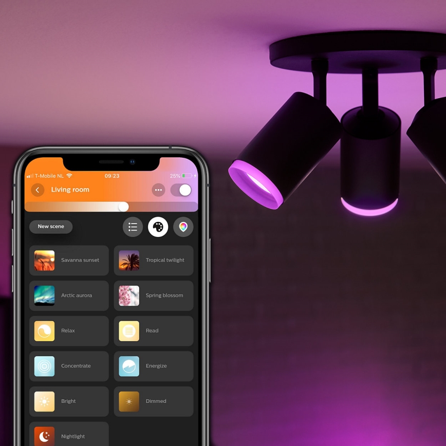 Philips - LED RGBW Dimmable σποτ Hue FUGATO 3xGU10/5,7W/230V