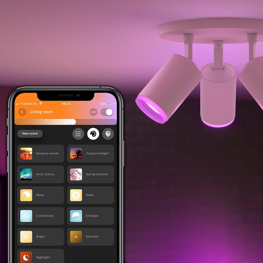 Philips - LED RGBW Dimmable σποτ Hue FUGATO 3xGU10/5,7W/230V