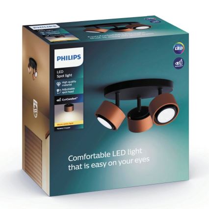 Philips 50653/05/P0 - Φως σποτ LED FERANO 3xLED/4,3W/230V