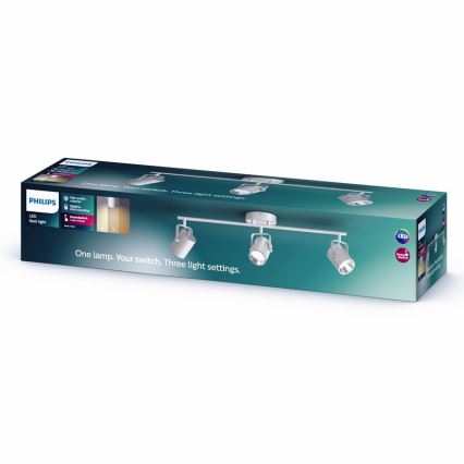 Philips - LED Σποτ φωτιστικό 3xLED/4,3W/230V 2200/2500/2700K