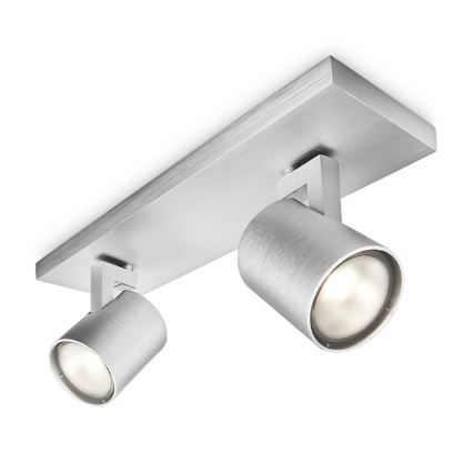 Philips - Φωτιστικό σποτ RUNNER 2xGU10/20W/230V