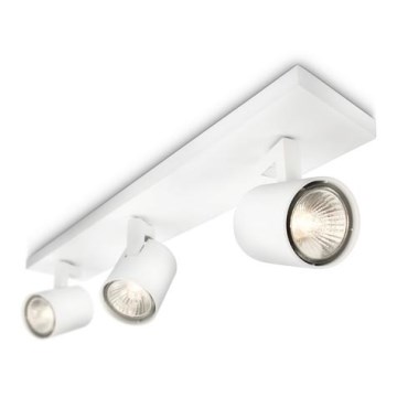Philips 53093/31/16 - Φωτιστικό σποτ RUNNER λευκό 3xGU10/35W/230V