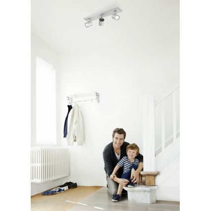 Philips 53093/48/16 - Φωτιστικό σποτ RUNNER 3xGU10/35W/230V