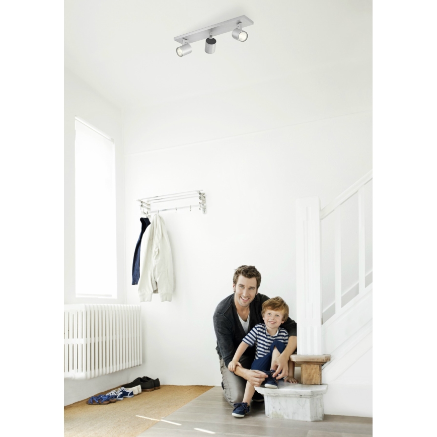 Philips 53093/48/16 - Φωτιστικό σποτ RUNNER 3xGU10/35W/230V