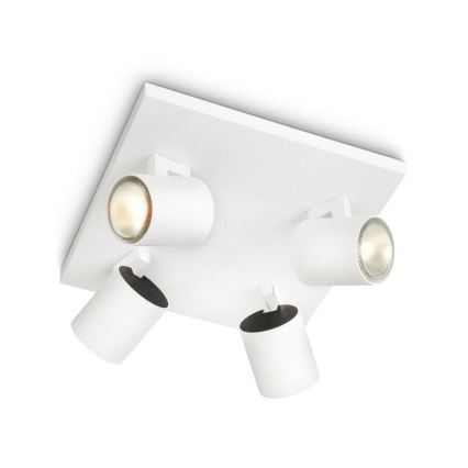 Philips - Φωτιστικό σποτ 4xGU10/20W/230V