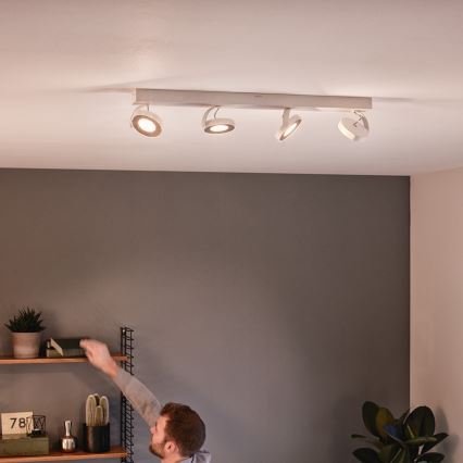 Philips - Σποτ με ρύθμιση φωτισμού 4xLED/4.5W