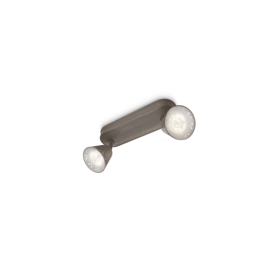 Philips 53252/26/16 - Φως σποτ LED MYLIVING IDYLLIC 2xLED SMD/4W/230V
